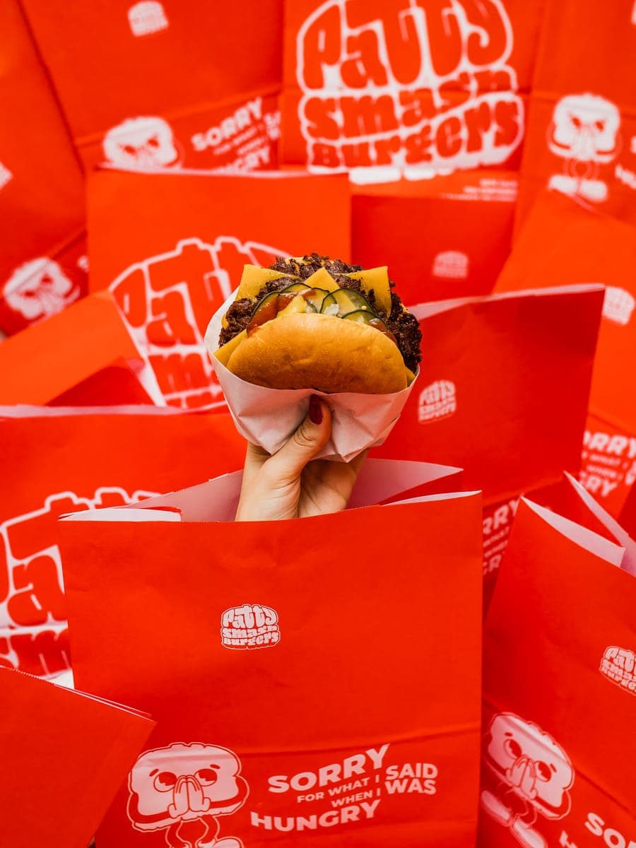 Smash burger e sacos Patty